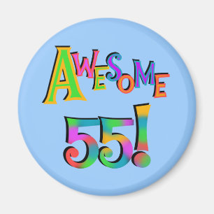 Aimant Magnifique 55 T-shirts et cadeaux d'anniversaire