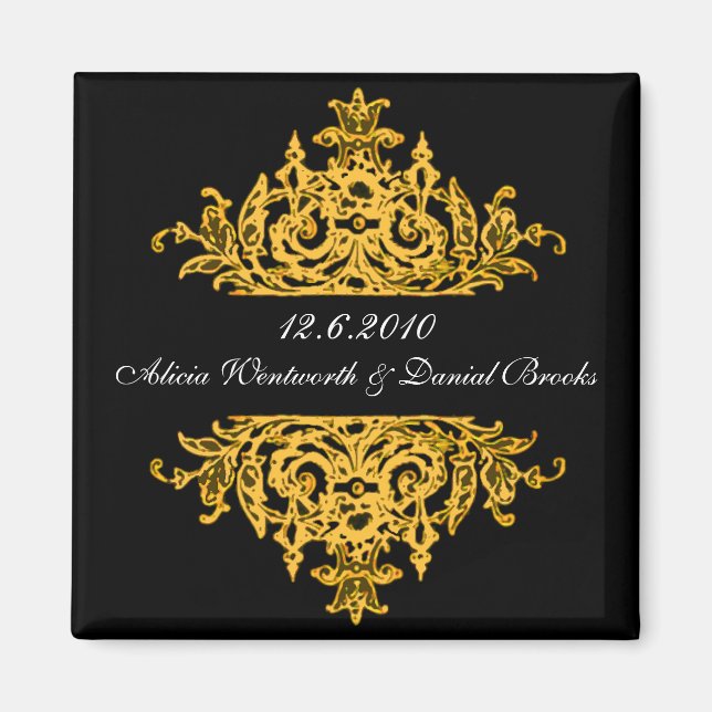 Aimant Magnifique Enregistrer l'aimant de date (Devant)