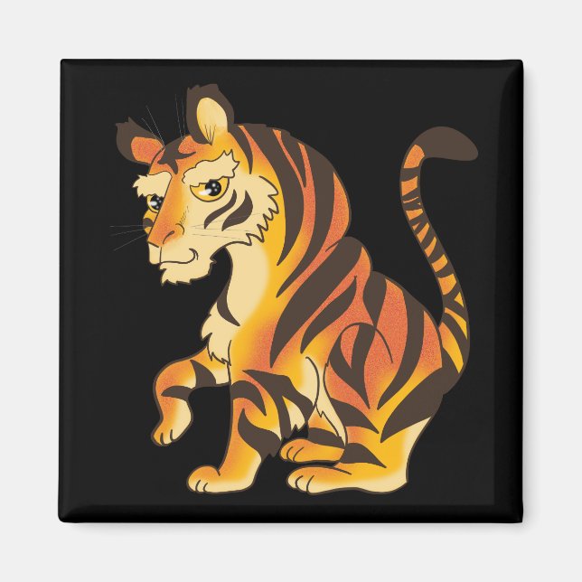 Aimant Magnifique tigre (Devant)