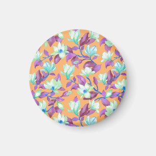 Aimant Magnolia florissante sur le ciel de vanille