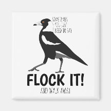 Aimant magpie australien sarcastique