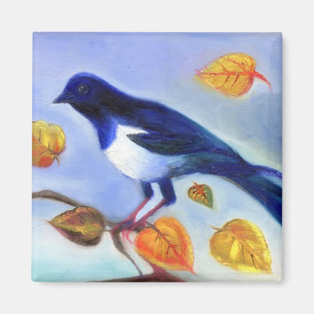 Aimant Magpie d'automne 2012 (Devant)