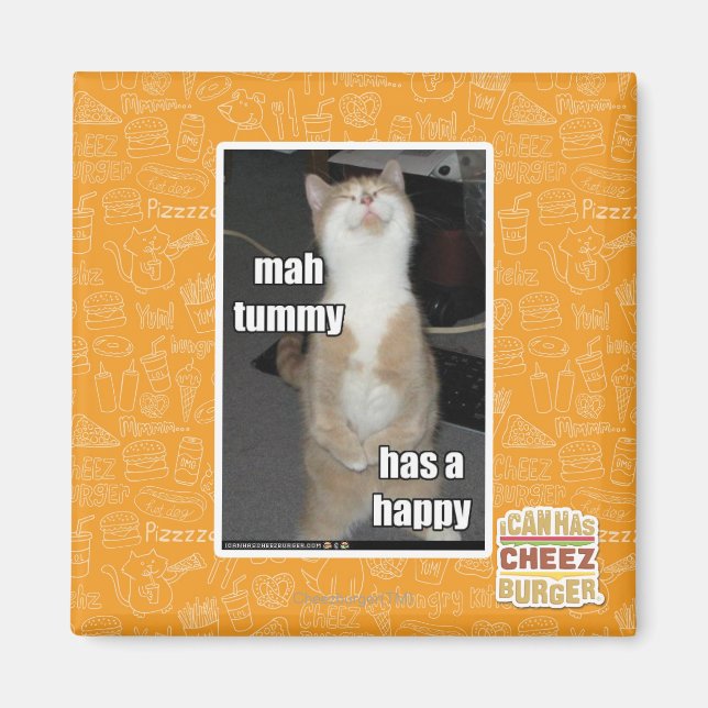 Aimant Mah tummy est heureux (Devant)