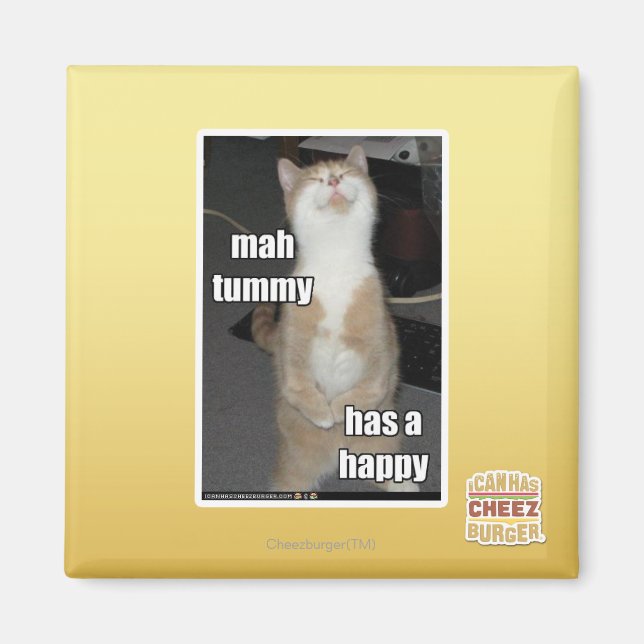 Aimant Mah tummy est heureux (Devant)