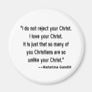 Aimant Mahatma Gandhi à propos des Chrétiens