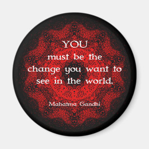 Aimant Mahatma Gandhi Sagesse Dire action