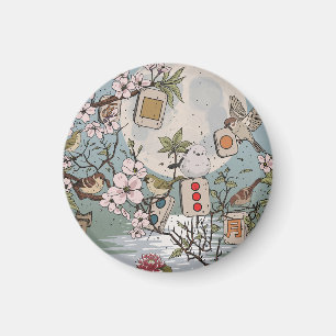 Aimant Mahjong Lever de lune