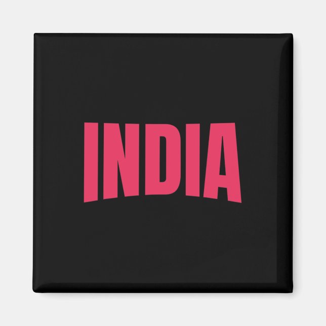Aimant Maillot de fan de l'équipe Inde Coupe du monde de  (Devant)
