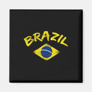 Aimant Maillot de football du Brésil drapeau national bré