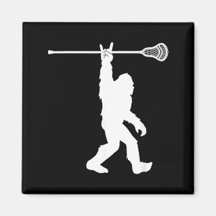 Aimant Maillot de lacrosse vintage Lax Bigfoot Sasquatch