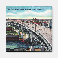Main Ave. Pont, Cleveland, Ohio Carte Postale Vint