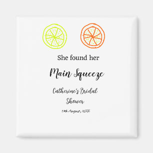 Aimant Main Squeeze citron citrus enterrement de vie de j