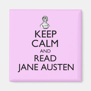 Aimant Maintenez calme et lisez Jane Austen