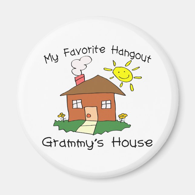 Aimant Maison de Grammy de Hangout favori (Devant)
