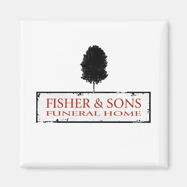 Aimant Maison funéraire Fisher & Sons (Devant)