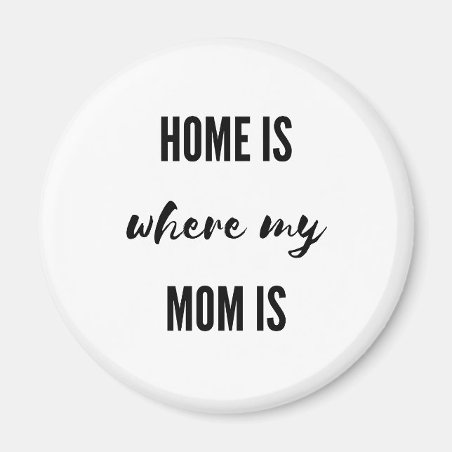 Aimant MAISON où ma MÈRE (Devant)