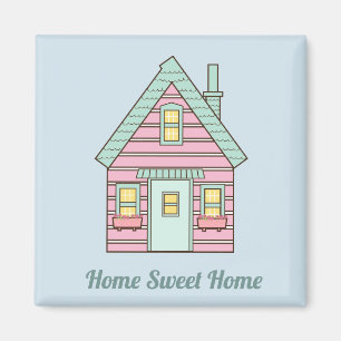 Aimant Maison Rose Cute Maison Maison Sweet Maison