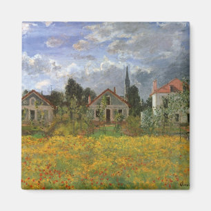 Aimant Maisons à Argenteuil par Claude Monet, Art Vintage