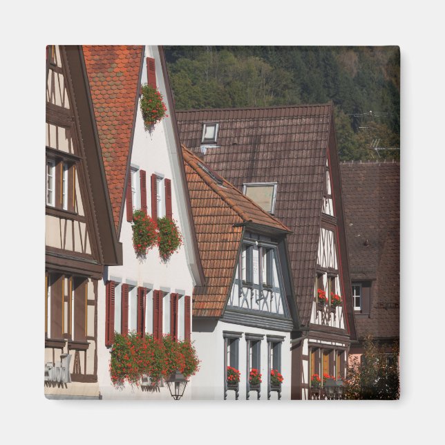 Aimant Maisons allemandes traditionnelles (Devant)