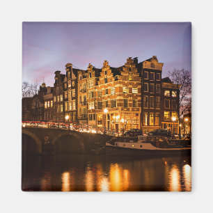 Aimant Maisons de canal d'Amsterdam à l'aimant de