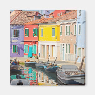 Aimant Maisons de couleurs à Venise île Burano Italie