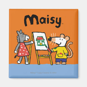 Aimant Maisy et peinture pointillée à l'école maternel