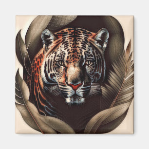 Aimant Majestic Jaguar - Roi De La Jungle