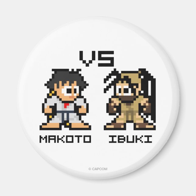 Aimant Makoto VS Ibuki 8 bits (Devant)