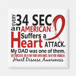 Aimant Maladie cardiaque de papa de toutes les 34