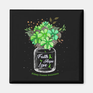 Aimant Maladie Foi Amour Espérance Fleur Jar Sensibilisat