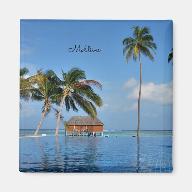 Aimant Maldives exotiques (Devant)