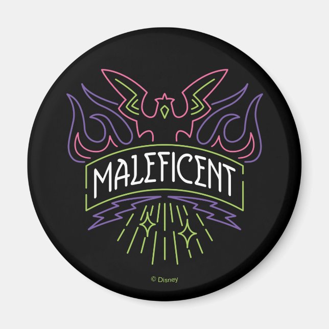 Aimant Maléfique | Logo du badge de néon (Devant)