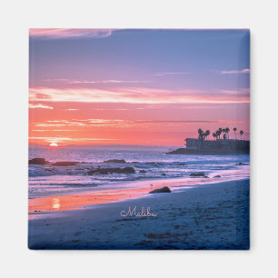 Aimant Malibu, CA, belle photo pittoresque,
