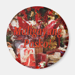 Aimant Maligayang Pasko ! Joyeux Noël à Tagalog rf