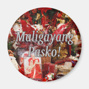 Aimant Maligayang Pasko ! Joyeux Noël à Tagalog wf