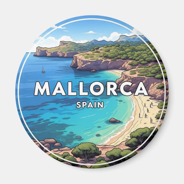 Aimant Mallorca Espagne Voyage (Devant)