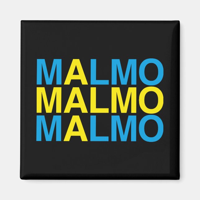 Aimant MALMO Swedish Flag (Devant)