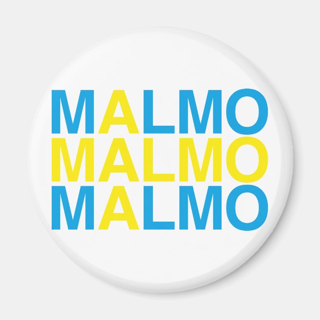 Aimant MALMO Swedish Flag (Devant)