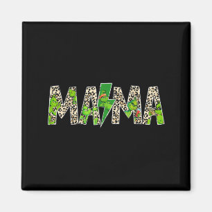 Aimant Mama Léopard Rétro Maman Nounou Grand-mère Fête de