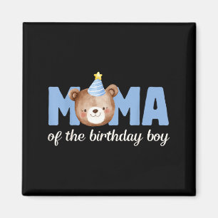 Aimant Mama ours en peluche 1er anniversaire garçon fête