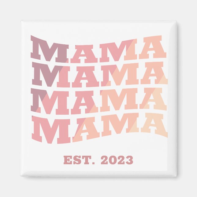 Aimant Mama personnalisée établie (Devant)