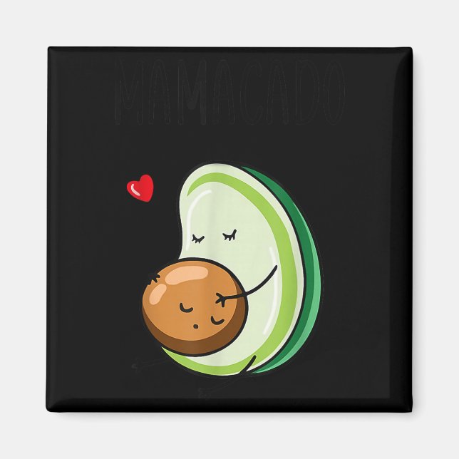Aimant Mamacado Avocado Pregnant Mom Pregnancy Avo  (Devant)