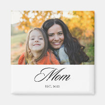 Maman a établi un cadeau photo de script élégant 
