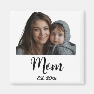 Aimant Maman Année de création Écriture Moderne Noir