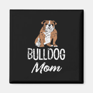 Aimant Maman Bulldog Citation Amusante Femmes