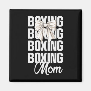 Aimant Maman de boxe Coquette Arc Amateurs de boxe mignon