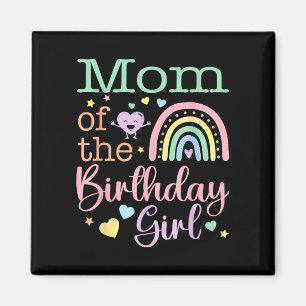 Aimant Maman de la fille d'anniversaire fête d'anniversai