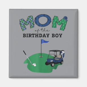 Aimant Maman du garçon d'anniversaire trou en un golf 1er
