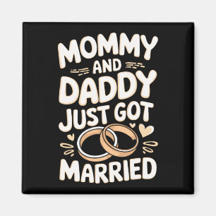 Aimant Maman et papa viennent de se marier 