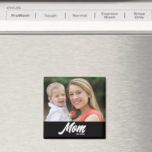 Aimant Maman établie Photo Fête des Mères (Créateur téléchargé)